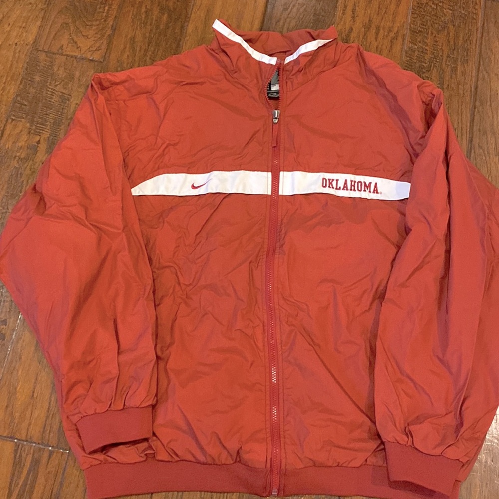 Nike Team OU Windbreaker Jacket.